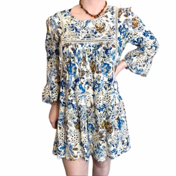 Sundance Women’s Delphine Eyelet Tunic Top Mini Dress Size PM Ladies Floral Boho - Picture 14 of 14